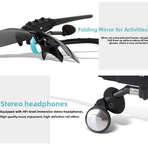 Bluetooth Stereo Glasses Headset